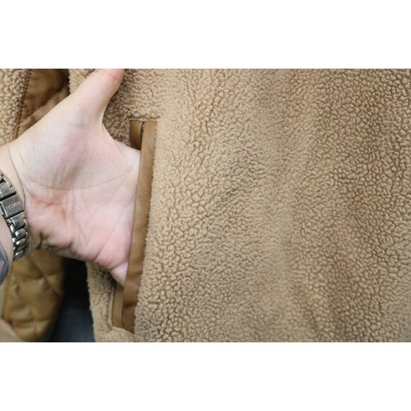 Abercrombie & Fitch Asymmetrical Snap-Up Fleece Sweatshirt-Size Medium - Picture 4 of 15